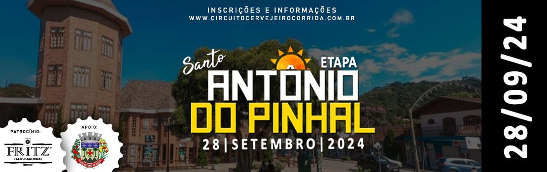 Circuito Cervejeiro de Corrida - Etapa Santo Antônio do Pinhal